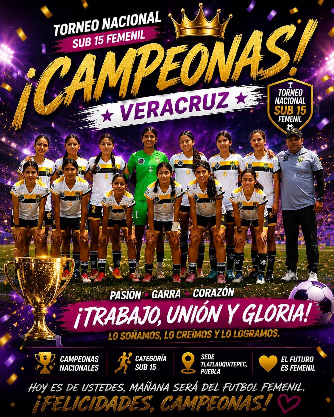 Tlatlauquitepec celebra a sus campeonas nacionales