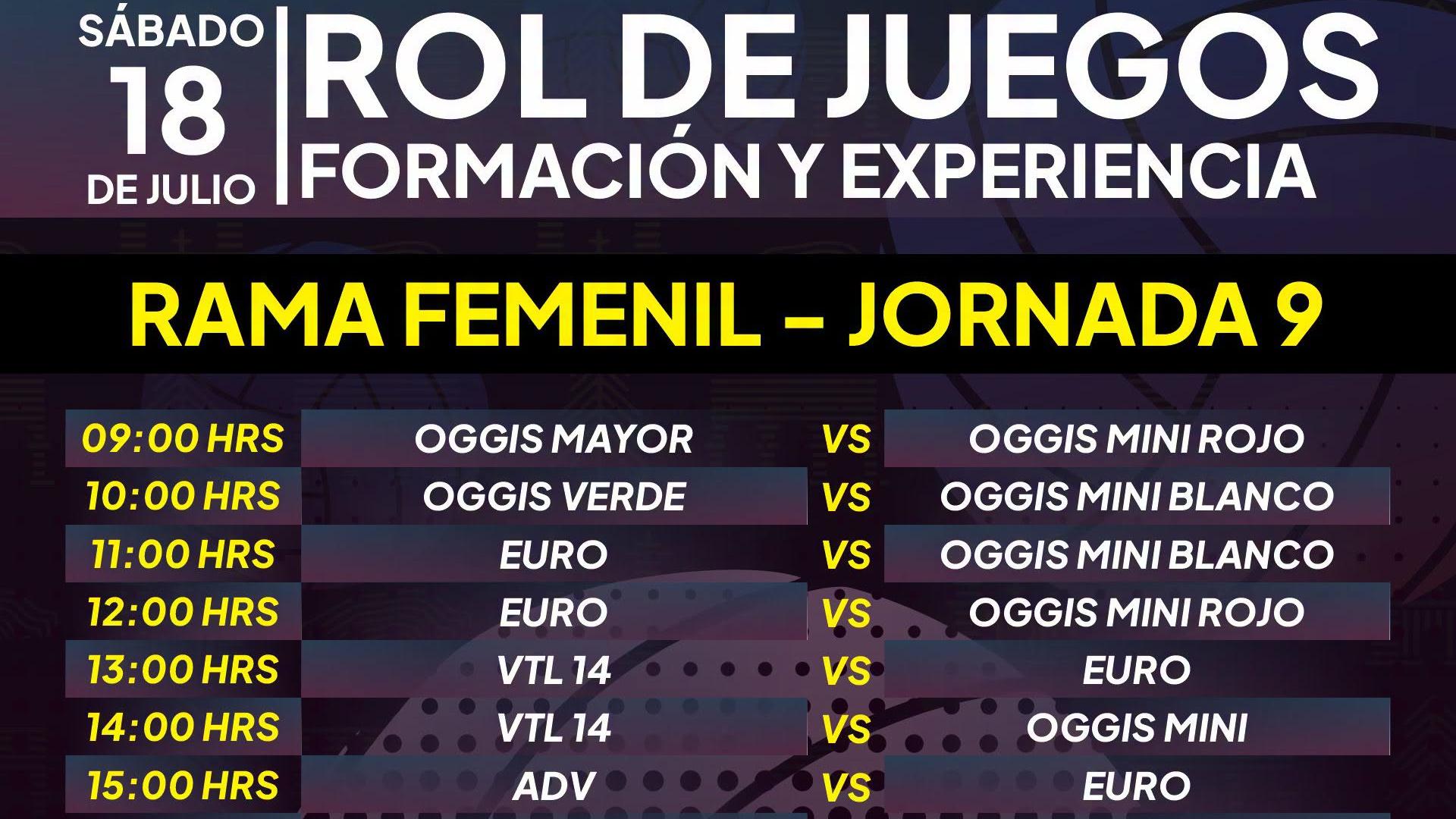 Ronda Juegos Voleibol municipal - Sábado 18 de Julio.