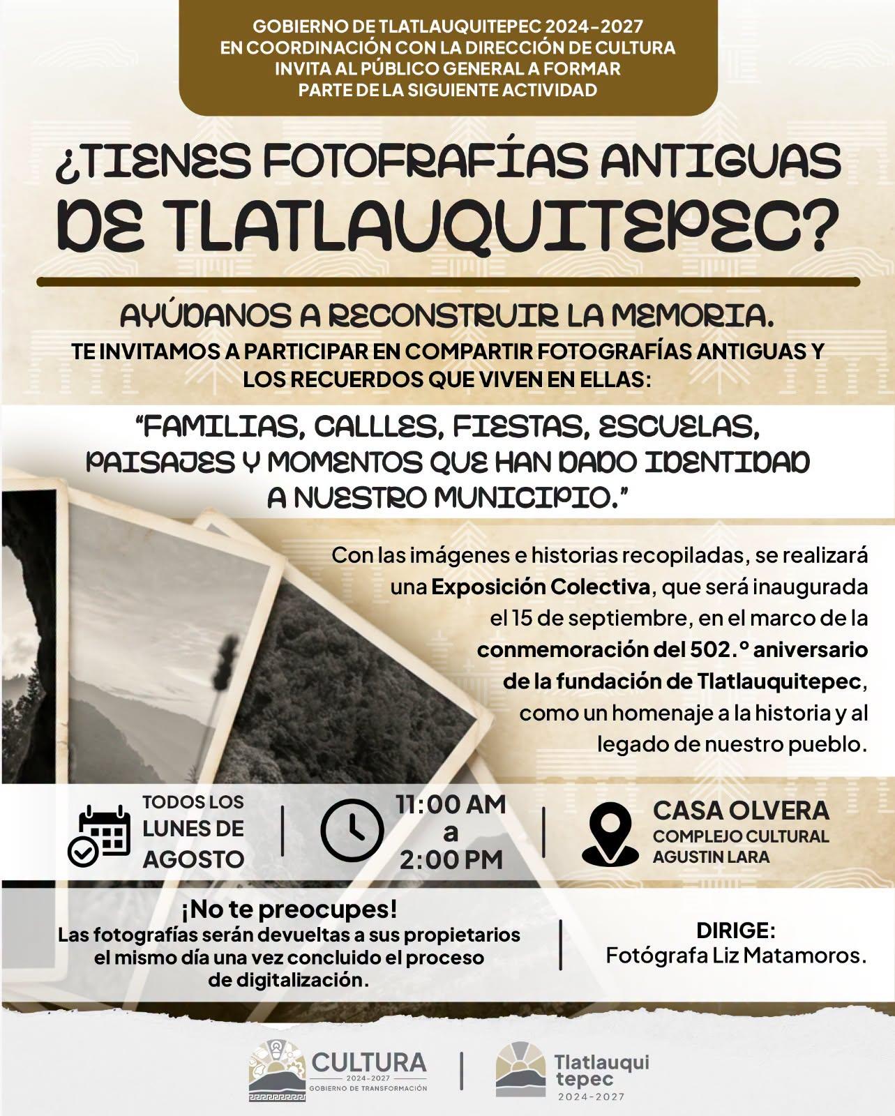 TLATLAUQUITEPEC RESCATA SU MEMORIA A TRAVÉS DE LA FOTOGRAFÍA