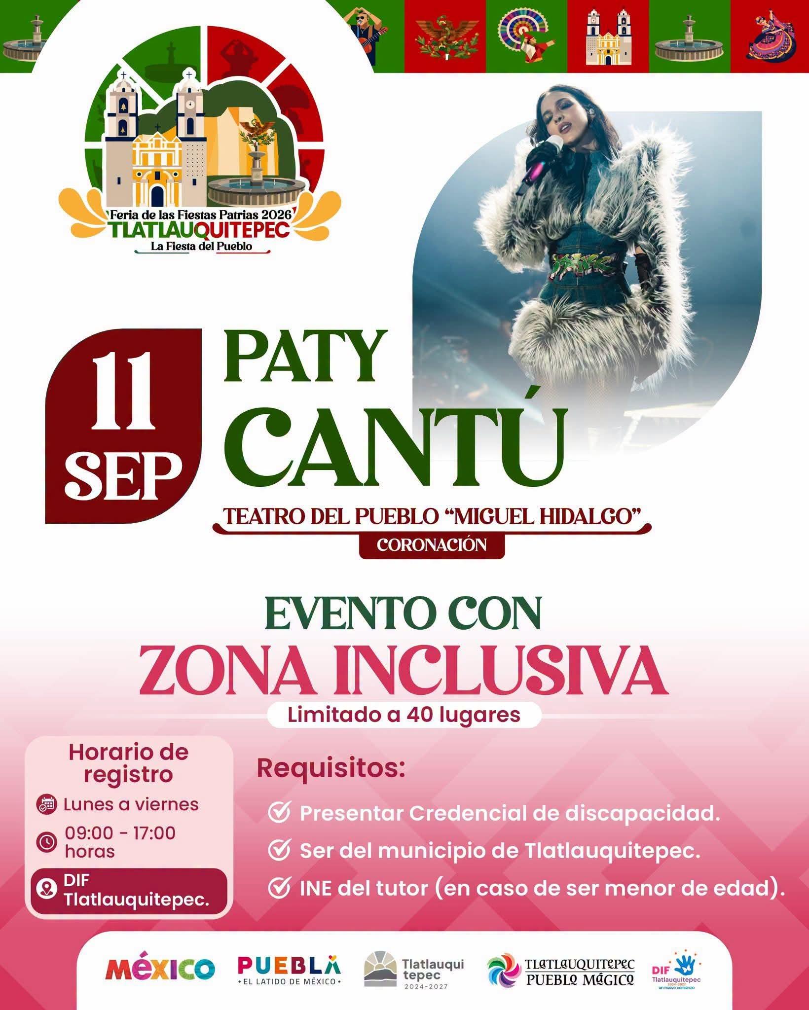 Feria de Tlatlauquitepec 2026 contará con zona inclusiva