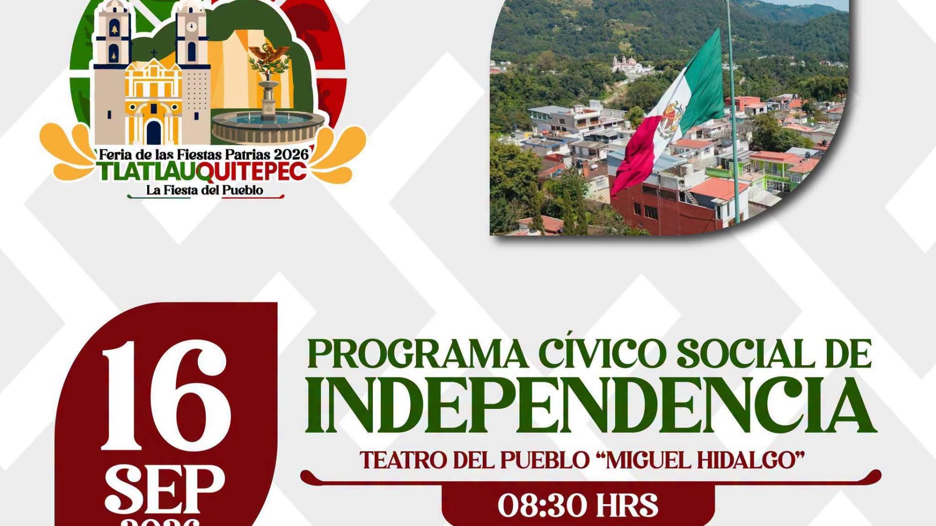 Tlatlauquitepec celebra este 16 de septiembre la fiesta del pueblo con gran tradición
