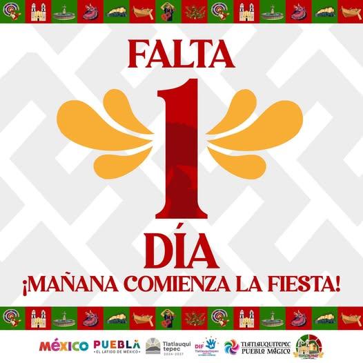 ¡Falta 1 día para el inicio de la Feria Tlatlauquitepec 2026!