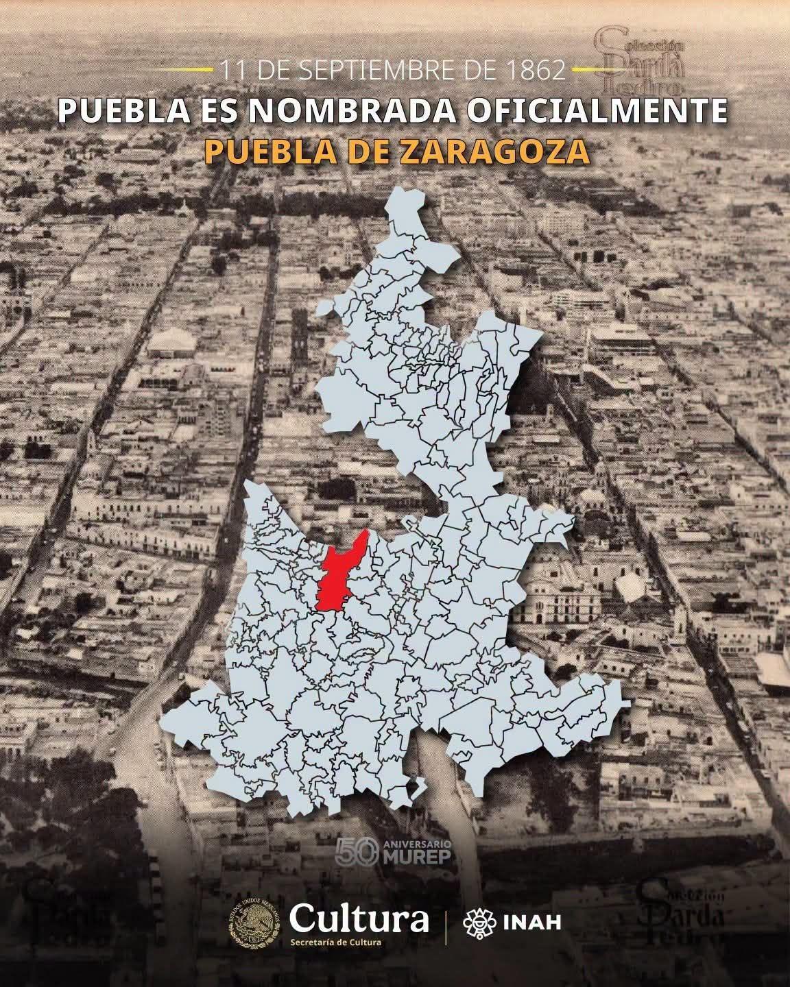 Conmemoran el decreto que nombró a la ciudad Puebla de Zaragoza