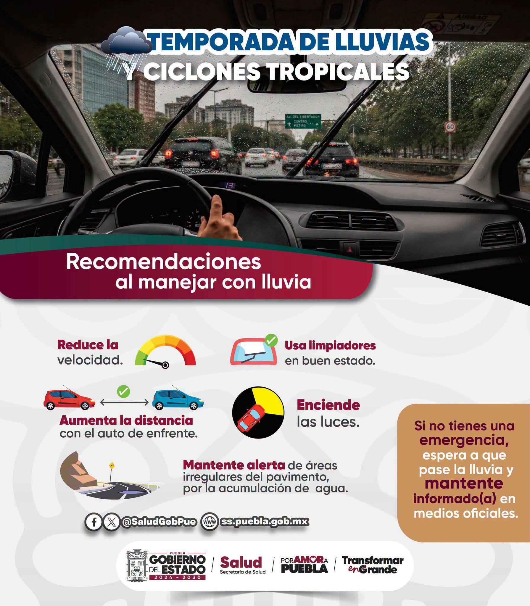 Recomendaciones para conducir de forma segura en temporada de lluvias