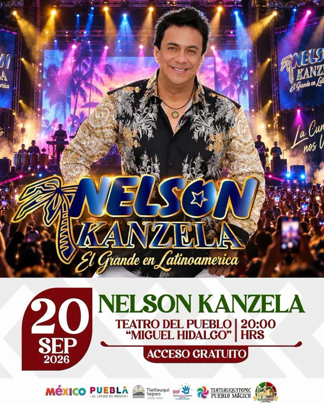Nelson Kanzela se presentará en el Teatro del Pueblo de Tlatlauquitepec